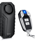 Ridiculously Loud 113dB Vibration Anti Theft Alarm With Remote For Electric Bikes Motorcycles Golf Carts Trailers And More Waterproof Home Security Sensor For Doors Mailboxes And Garage black alarm unit and remote with keychain clip