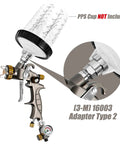Pro Grade HVLP Mini Air Spray Gun For Clearcoat Touch Ups With 150 Ml Cup and precision stainless steel nozzle features.