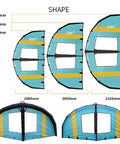 Inflatable Wind Wing For Hydrofoil Boards And Kitesurfing 4M2 5M2 6M2 Sizes Portable Windsurf Sail with window
