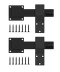 Tough As Nails 6 Inch Gate Flip Latch With Smooth 360 Degree Rotation For Barn Doors Fences And Sheds Heavy Duty iron latches with screws.