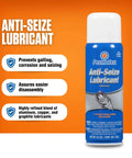 Anti Seize Lubricant For Metal Assembly And Disassembly, Aluminum Copper Graphite Blend, 12 Oz Aerosol Can, prevents galling