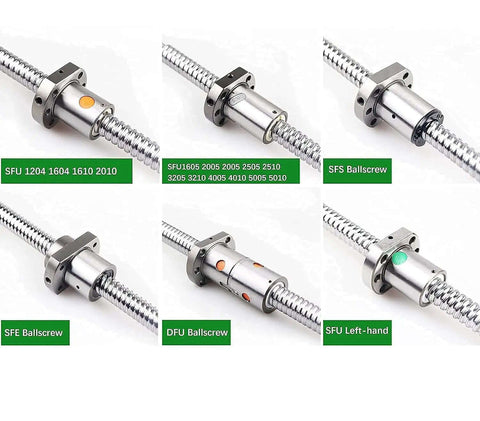 Precision 20Mm Cnc Ballscrew Kit SFU2010 With Anti Backlash Nut And Bkbf15 Bearing Blocks For Nema34 Motor Including Coupler Housing For Custom Build Projects, SFS view