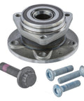 Front Wheel Bearing Hub Assembly Replacement Easy Install Fits 2015 2020 Volkswagen Golf 2019 2023 Jetta 2015 2021 GTI 2015 2020 Audi A3 And 2018 2024 Tiguan 5 Lug 3 Bolt Triangular Flange Fits Driver Or Passenger Side