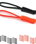 Bright Fluorescent Zipper Pulls 40 Pack Nylon Replacement Tabs For Backpacks And Bags Neon Orange And Green Easy Grip