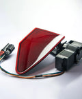 Seamless Swap Charge Port Door Assembly For Tesla Model S And Model X Rear Left Driver Side Charging Inlet Flap Cover, red