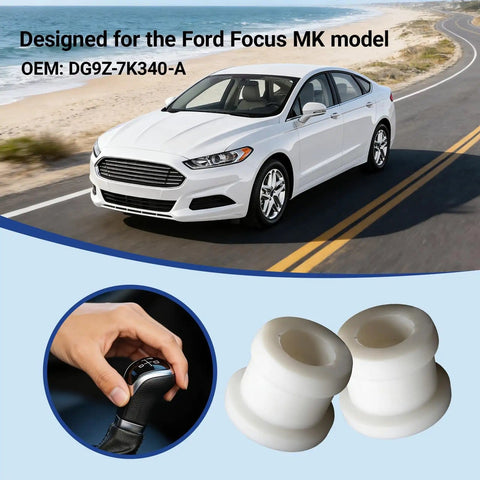 Two Piece Shifter Cable Bushing Kit For Ford Edge Explorer Endura Escape Hybrid Focus MK Replace OEM DG9Z 7K340 A shown
