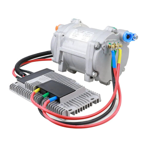 Universal Electric Ac Compressor 20CC Per Rev For 12V Auto Cooling Systems R134a Compatible Unit with wiring and controller.