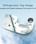 Top Door Hinge Replacement For 241761302 Fits Most Fridge Models Including Side By Side And Top Freezer shown on ice background