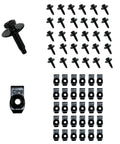 Heavy Duty Auto Shop Staple No Sweat Rig 60 Piece M6 1.0X25Mm Black Hex Head Sems Bolt And Extruded U Nut Hardware Kit components.