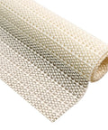 Heavy Duty Queen Mattress Gripper Pad With Dual Sided Nonslip Rubber Base, rolled and showcasing its textured surface.