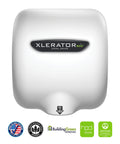 Front view of High Speed No Heat Touchless Hand Dryer With Adjustable Speed And Sound, LEED and GreenSpec listed, 500 Watts.
