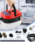 Heavy Duty 2500W Steam Cleaner With Lightning Fast Heat Up Portable High Temp Power Steamer for bathroom and kitchen use.