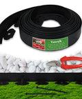 No Dig Lawn Edging Kit 40 Ft Landscape Border With Stakes For Lawn Garden Flower Beds Grass Path Edging Durable PE
