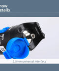Aluminum pen-style fiber optic visual fault locator with blue cap and 2.5mm universal interface