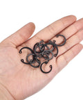 Hand holding internal retaining ring circlip assortment set 280 pcs 65Mn steel snap rings in 10 sizes for auto and machinery projects.