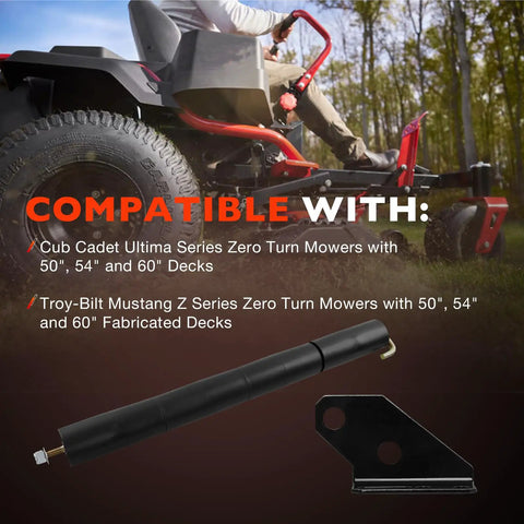 Image of Premium Lawn Striping Kit For 50 Inch 54 Inch And 60 Inch Zero Turn Mowers Compatible With Cub Cadet Ultima Series mower on grass.