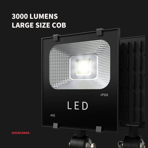 Close-up of Built Tough 30W Folding Aluminum Arm Work Light For Lathe Milling And Drill Presses IP66 Waterproof LED Lamp shining