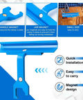 PPC And PPF Clip Cleat Tool For Ductwork, showing handle, magnet for easy installation and portability in tight spaces.