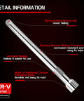 1/4 Inch Drive Extension Bar Set With 2, 4, And 6 Inch Extensions, Universal Joint Socket And Flexible Socket Extension detail view