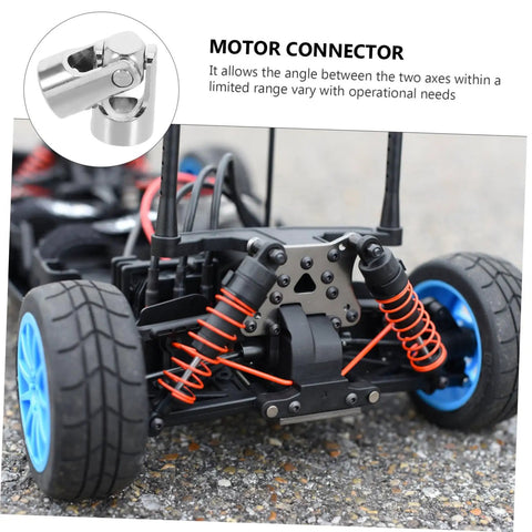 Premium Stainless Steel Joint Coupling Adapter For Model Cars And Ships Featuring Four Mm Flexible Drive Shaft Connector With Robust Motor Shaft Precision Engineering And Easy Installation For Smooth Reliable Power Transfer Every Time on RC car drivetrain