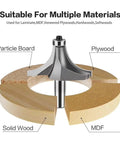 1/2 Inch Shank Corner Round Over Router Bit With Guide Bearing And Premium Carbide Cutter for wood trim on various materials.