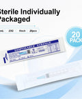 Twenty Pack 3Ml Luer Lock Syringes Built Legit To Handle Tough Lab Work And Industrial Jobs Featuring Hella Sharp 23 Gauge 1 Inch TriBevel Steel Tips Smooth Double Layer Plungers Low Dead Space Designs For Flawless Dispensing, individually packaged sterile syringes.