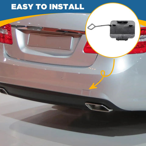 Rear Tow Hook Cover For Mercedes E Class W212 Right Passenger Side Black 2009 2010 2011 2012 Direct Fit 2128850326