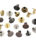 150 Sets Solid Chicago Screws And Leather Rivets In Mixed Colors With Zero Hassle Install Tools, variety of zinc alloy studs.