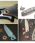 Image of Teflon Flat Washers For Folding Knife Pivot Pins Low Friction Bearing Shims And Spacers Brass Or Teflon Compatible