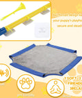 PVC frame and soft bed of Puppy Play Gym Indoor Dog Playground With 8 Enrichment Toys for Small Dogs and Puppies
