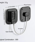 Boss Level Fridge Lock For Kitchen Cabinets And Pantry Drawers Heavy Duty Combo Padlock Kid Safe Keyless Tumbler with reset button.