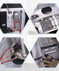 Installation diagrams for Dryer Heating Element Replacement For Maytag Whirlpool Includes 279838 Replacement Element And 279816 Kit