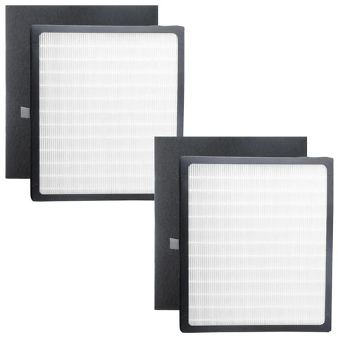 Replacement D Filter Set For Idylis Air Purifiers Compatible With IAF-H-100D IAP-10-280 1AP10280 AC-2118 AC-2123 Two Pack includes two D filters and two carbon filters