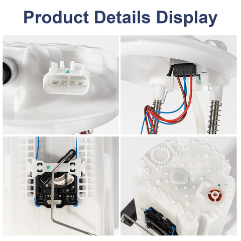 Plug And Play Electric Fuel Pump Module Assembly For 2011-2020 Dodge Grand Caravan Chrysler Town And Country Ram C V And Volkswagen Routan 3.6L V6 Replacement With O Ring Included showing connectors and components.