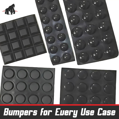 Bumper And Rubber Feet 82 Piece Combo Pack Black Stick On Self Adhesive 5 Bumper Shapes for Cabinets Drawers Picture Frames
