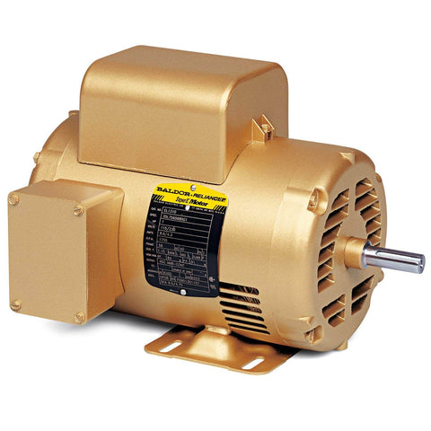 Pack of 1 0.5 HP 1800 RPM 56C Frame Single-Phase Electric Motor 115/230V ODP C-Face Footless Mount