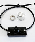 Rotary Style Low High Off Selector Switch With Lead Wire ZE-256 For Incandescent Lights Nickel Knob Finish