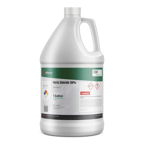 Ferric Chloride Twenty Percent Aqueous Solution For PCB Etching Water Treatment And Wastewater Coagulation FeCl3 Two Gallon Jug Pro Grade Quality