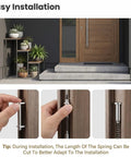 Installation of 4 Pack Storm Door Hinge Replacement Kit With Aluminum Hinges And Steel Spring Pins, easy setup guidance included