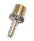 Heavy Duty Lead Free Brass Barb Coupler And Connector 3/16 Hose Barb By 1/4 Male Npt Pipe Thread Fitting, brass fitting for fluid connections.