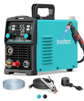 55A Dual Voltage Plasma Cutter With Pilot Arc, 110 220V, Five Eighth Inch Clean Cut, Three Quarter Inch Max Cut, Post Flow, Mesh Cut, 2T4T For Beginners DIY