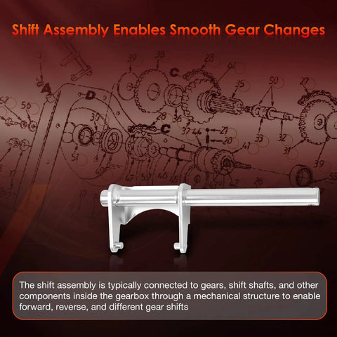 618-0245B Shift Fork For Yard Machines Compatible Units, Easy Install, Durable Transmission Part, Smooth Shifts, No Fuss Gear Tuning, 2 Year Warranty, Built For Tough Yard Work; silver shift fork