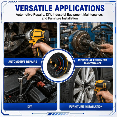 Upgrade Your Garage With This Slick Low Profile Impact Socket Adapter Set, Including 4 Essential Pieces for Fast Drive Size Swaps from Quarter Inch To Full Inch For Serious DIY And Pro Mechanic Jobs. Impact socket adapter set, black steel, used with drill and ratchet for automotive, DIY, and industrial work