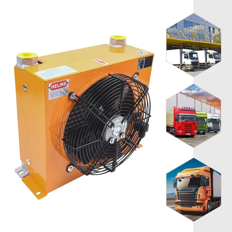60W Hydraulic Oil Cooler With 110V Fan For Construction Equipment And Mobile Machines, 100L/Min Flow, Thermal Flow Heat Exchanger Radiator, Heavy Duty Cooling System Built For Tough Jobs With Durable Aluminum Core