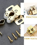 Six Pack Metal Cabinet Door Ball Catches With Rugged Texture And Smooth Golden Finish Spring Latches Built To Last For Quiet Close
