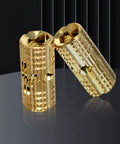 8 Piece Brass Barrel Hidden Hinges For Cabinets And Jewelry Boxes 8mm 180 Degree Concealed Hinge Hardware, close-up view