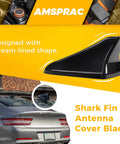 Shark Fin Antenna Cover For Kia Optima 2014-2020 Without GPS, Black streamlined design shown on car roof.