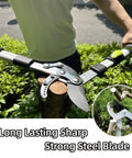 Beast Heavy Duty Tree Loppers With Extendable 21 To 26 Inch Handles cutting branch, compound action pruner, steel blade visible