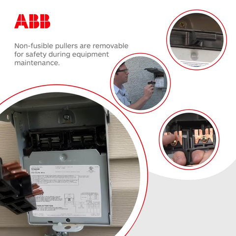 TFN60RCP Weatherproof Non-Fused AC Disconnect Switch Single Unit 60A 240V installation and maintenance details