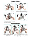 Instructions for installing Mini 4 Pro Landing Gear Foldable For DJI Mavic Mini 4 Pro Drone, Quick Release Extension Kit, Lightweight 20mm Lift